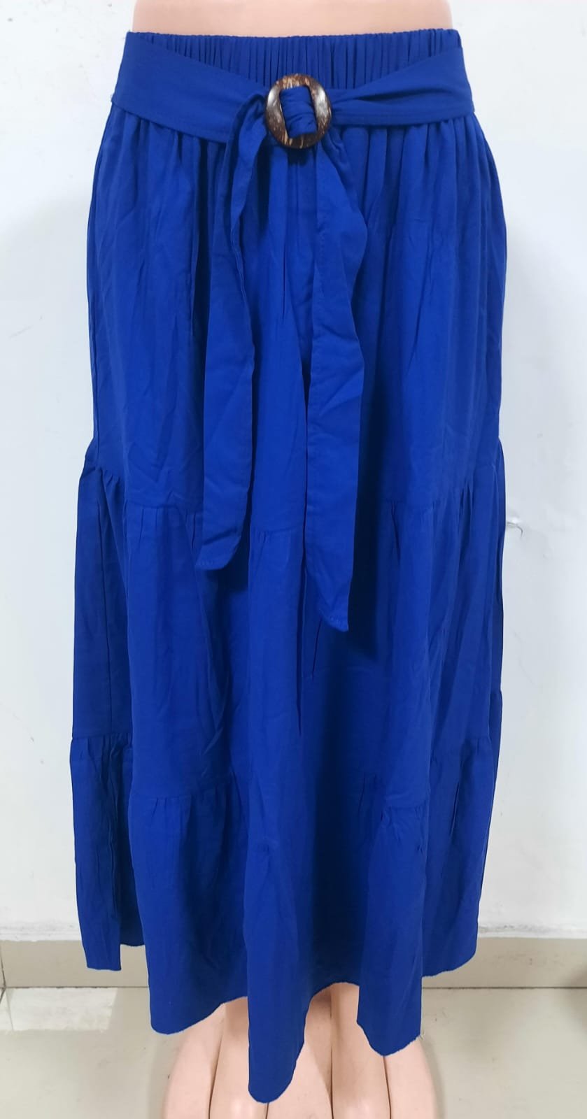 FALDAS DAMA LARGA COLOR ENTERO 2024