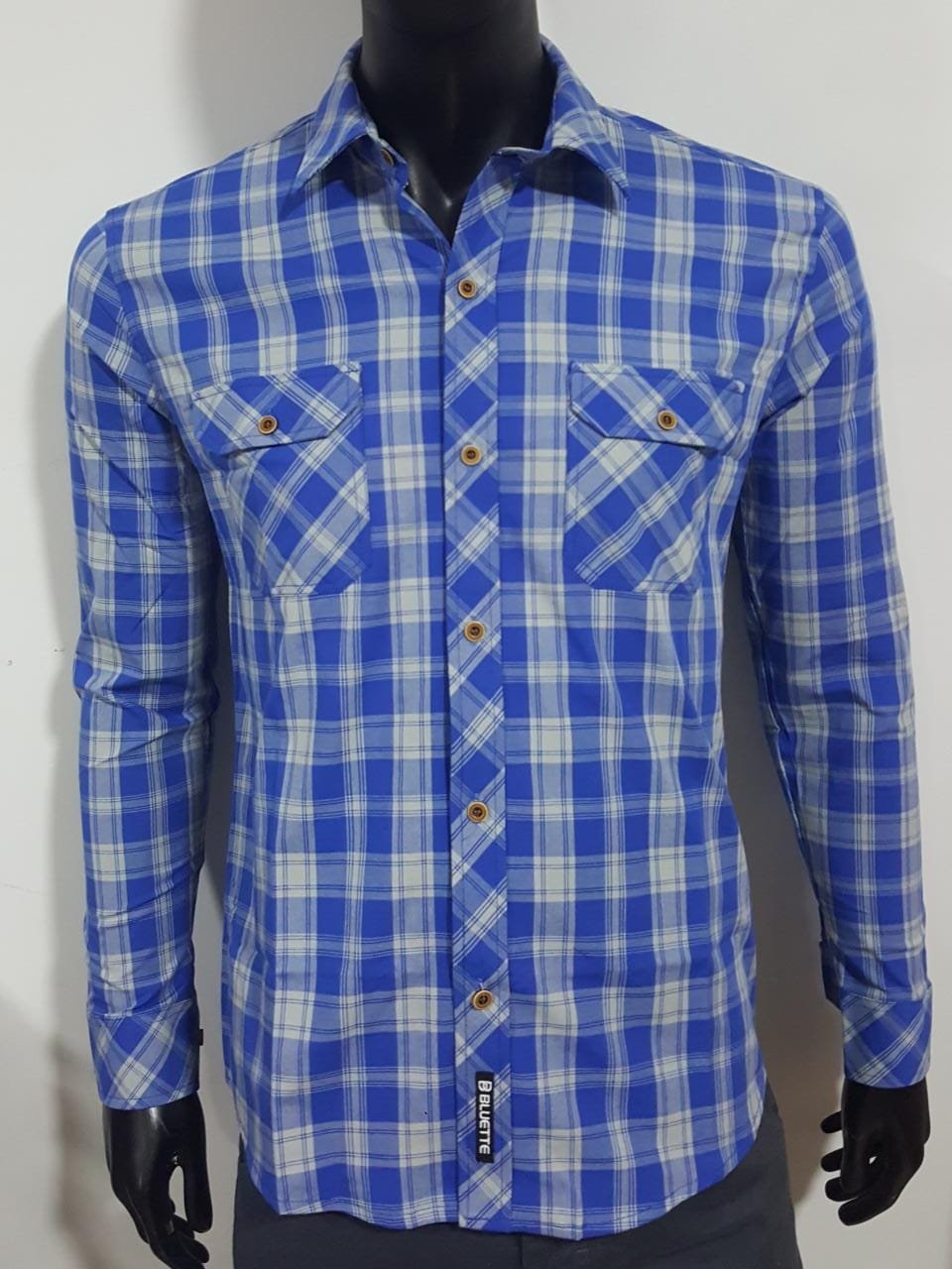 CAMISA MANGA LARGA A CUADROS 2025