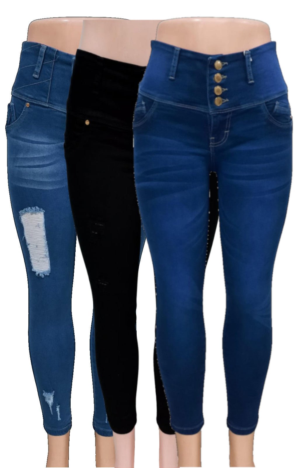 PANTALON SKINNY / CAMPANA JEANS MUJER 4 BOTONES 2025