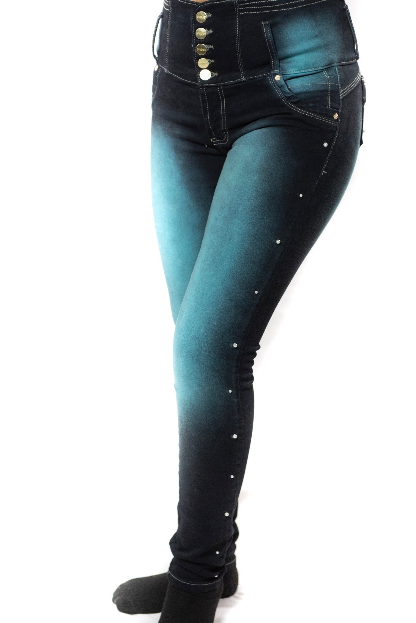Pantalón push-up skinny plain