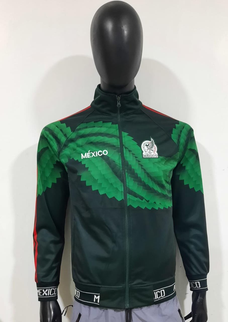 CASACA MEXICO VERDE Y NEGRO 2023